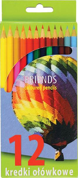 Kredki 12 kol. FRIENDS / UNION /KW