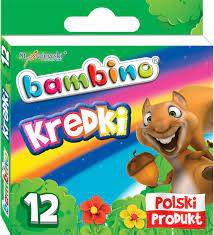 Kredki świec. 12 kol. BAMBINO