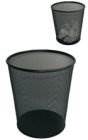 Kosz na papier TY-196 GR-018 met. siat .czarny 19L