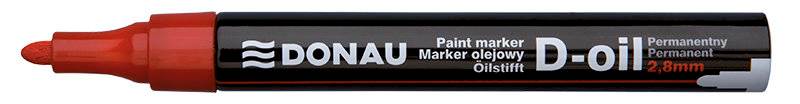Marker olej. DONAU gru. czerwony 2,8 mm