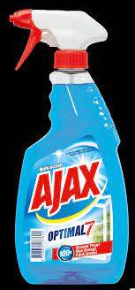 Płyn do szyb AJAX pomp. 500 ml triple action niebi