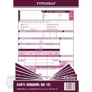 Druk karta drogow A5 SM101 02063/TYPO