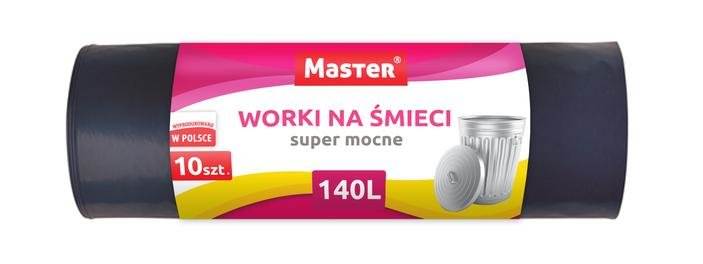 Worki na śmieci 140 L a'10 czarne MASTER 