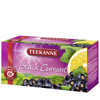 Herbata TEEKANNE czarna porzeczka z cytryną 20 kop