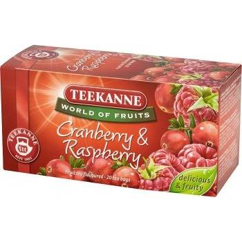 Herbata TEEKANNE żurawina malina 20 kop