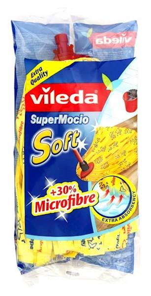 Mop VILEDA żółty SuperMocio paski zapas