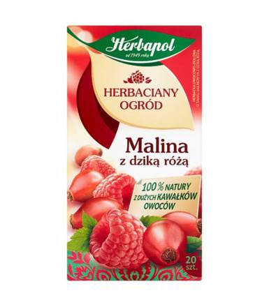 Herbata HERBAPOL malina z dziką różą 20 tor. 
