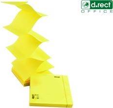 Notes samoprz. 76x76 mm 100k ZIG-ZAG zółty D.RECT