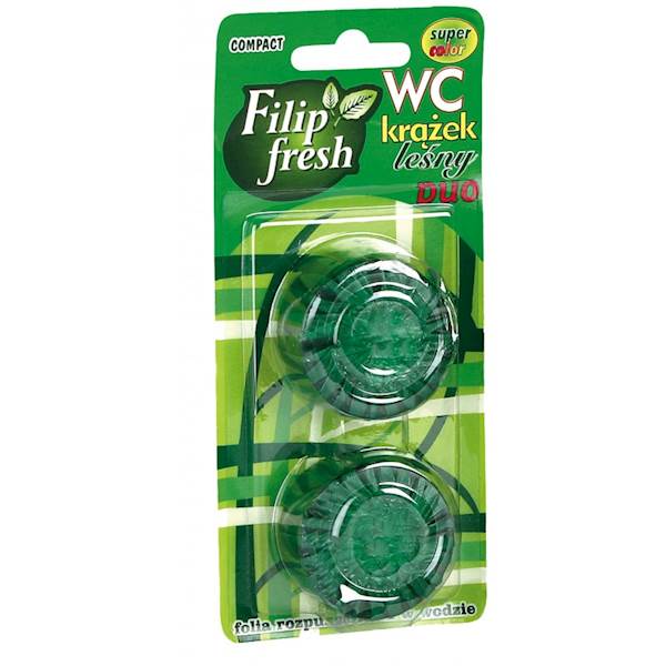 Krążek WC FILIP do spłucz. zielony 50 g x 2 szt.