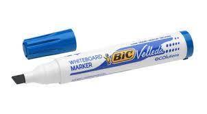 Marker sucho. BIC ścięty niebieski