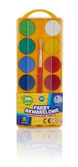 Farby akwarel. 12 kol. 30mm ASTRA