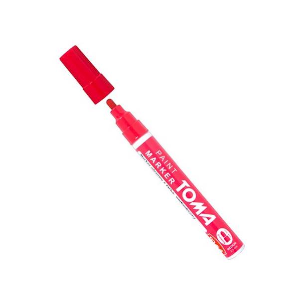 Marker olej. TOMA TO-440 gru. 2,5 mm czerwony