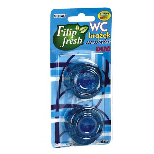 Krążek WC FILIP do spłucz. niebies. 50 g x 2 szt.