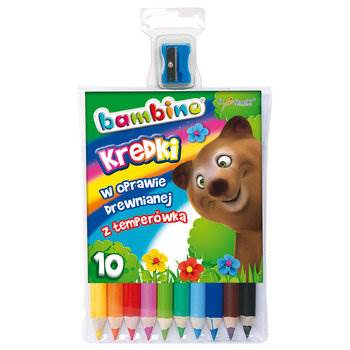 Kredki BAMBINO 10 kol. drew temperów. gład 
