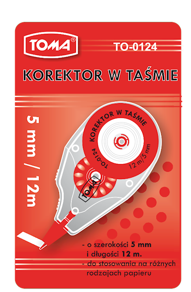 Korektor w taśmie TOMA TO-0124 5 mm / 12 m