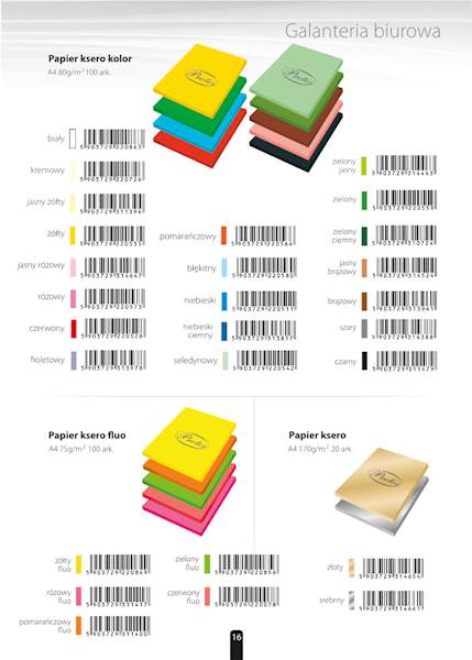 Papier ksero A4 kol. różowy a'100 szt.  
