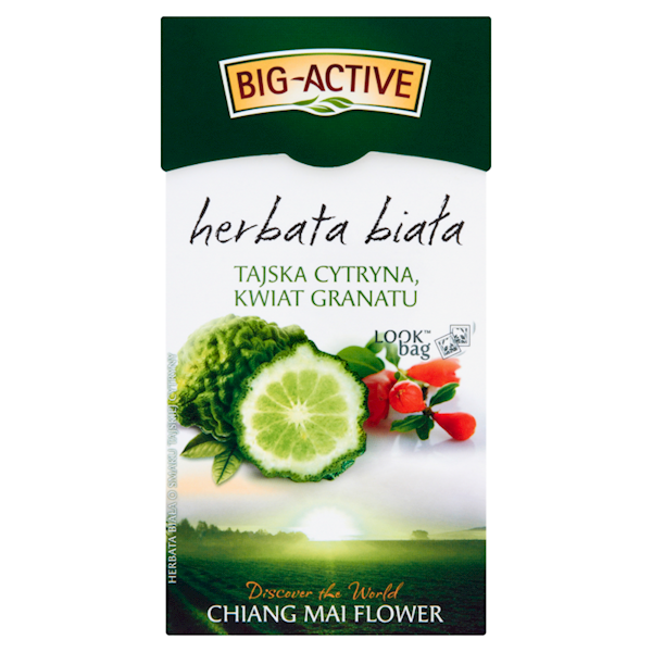 Herbata BIG ACTIVE biała taj. cyt. i kwiat granatu