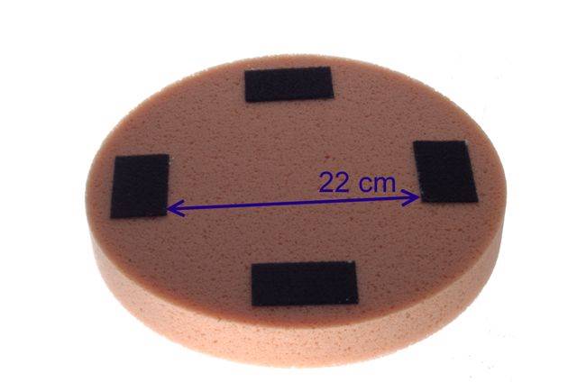 Gąbka brązowa średnio miękka grubość 5cm zacieraczka