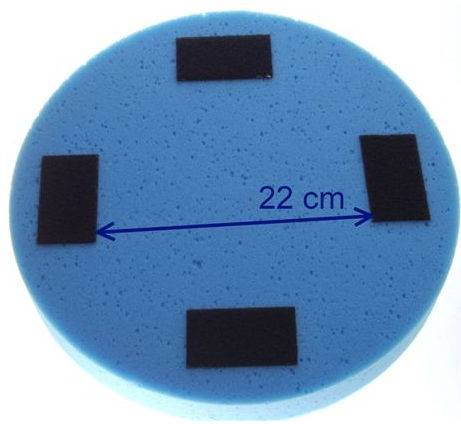 Gąbka niebieska miękka grubość 5cm