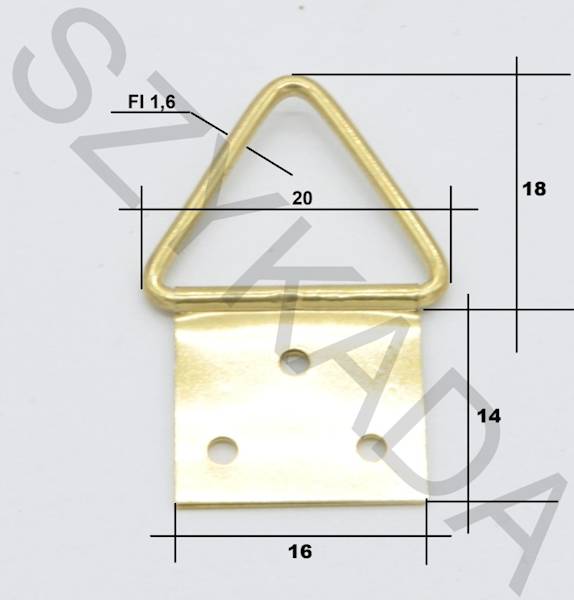 USZKO ŁAMANE 17mm (wzór 5)