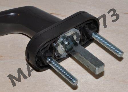 KLAMKA OKIENNA ALUMINOWA BRĄZ L-35 8019