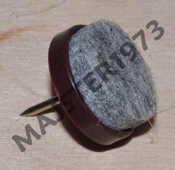 ŚLIZG POJEDYŃCZY Z FILCEM BRĄZ FI 22X8 MM