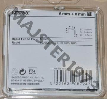 ZSZYWKI TAPIC. 13/6-8 MM 1104 SZT