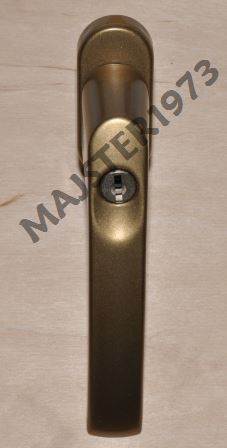 KLAMKA OKIENNA Z KLUCZEM GOLD L-35/45 GOLD