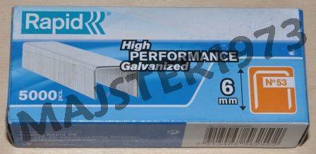 ZSZYWKI TAPIC. 53/6 MM 5000 SZT HIGH PERFORMANCE