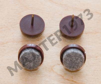 ŚLIZG POJEDYŃCZY Z FILCEM BRĄZ FI 18X8 MM