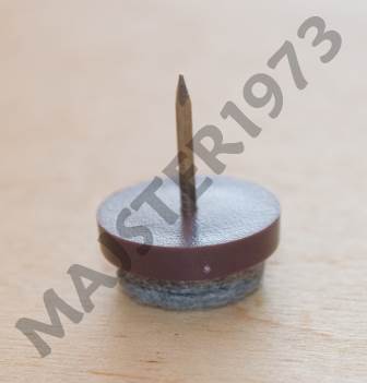 ŚLIZG POJEDYŃCZY Z FILCEM BRĄZ FI 18X8 MM