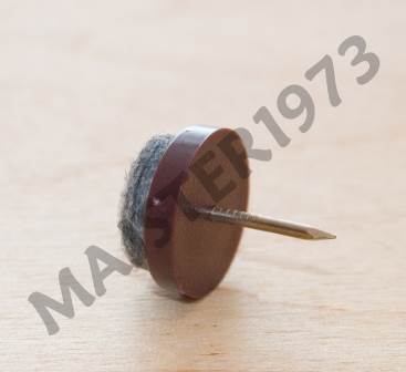 ŚLIZG POJEDYŃCZY Z FILCEM BRĄZ FI 18X8 MM