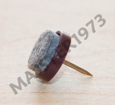 ŚLIZG POJEDYŃCZY Z FILCEM BRĄZ FI 18X8 MM