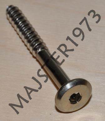 KONFIRMAT E15 6,4X60 NIKIEL NA IMBUS 4 MM
