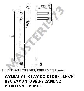 ZAMEK MEBLOWY CENTRALNY DO SZUFLAD FI 19 EVERGOOD