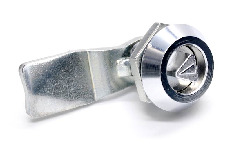 ZAMEK MEBLOWY BLASZKA ODGIĘTA POD KLUCZ NA TRÓJĄT 