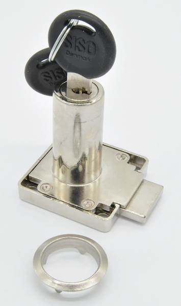ZAMEK MEBLOWY FI 19X38 MM POD JEDEN KLUCZ
