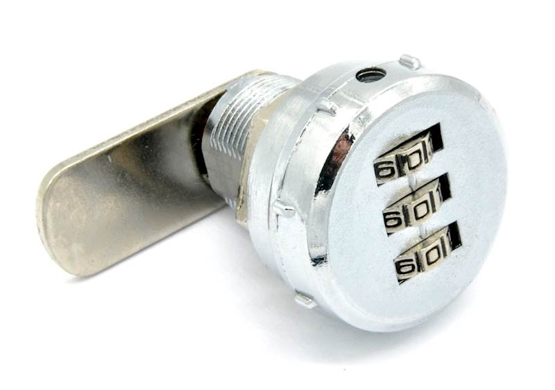 ZAMEK MEBLOWY NA SZYFR 3 CYFROWY BL.PROSTA L=39 MM