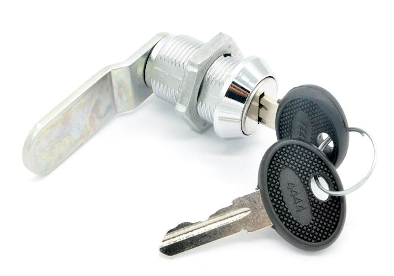 ZAMEK MEBLOWY BĘB.NIK.SKRZ.BL.ODG.DŁ. L=56 1 KLUCZ