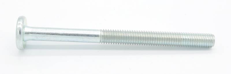 ŚRUBA MEBLOWA M8X120 OCYNK BIAŁY NA IMBUS 5 MM