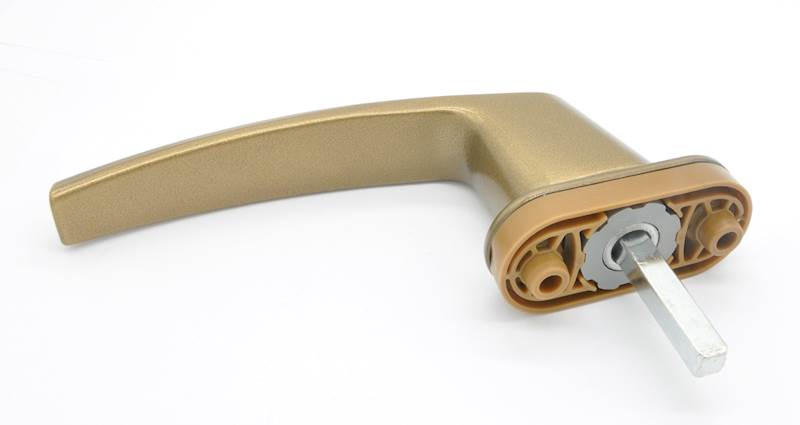 KLAMKA OKIENNA Z KLUCZEM GOLD VICTORY L-35/45 GOLD