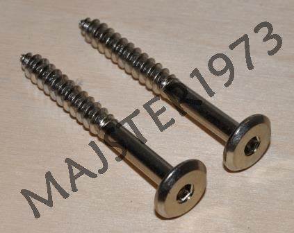 KONFIRMAT E15 6,3X50 NIKIEL NA IMBUS 4 MM