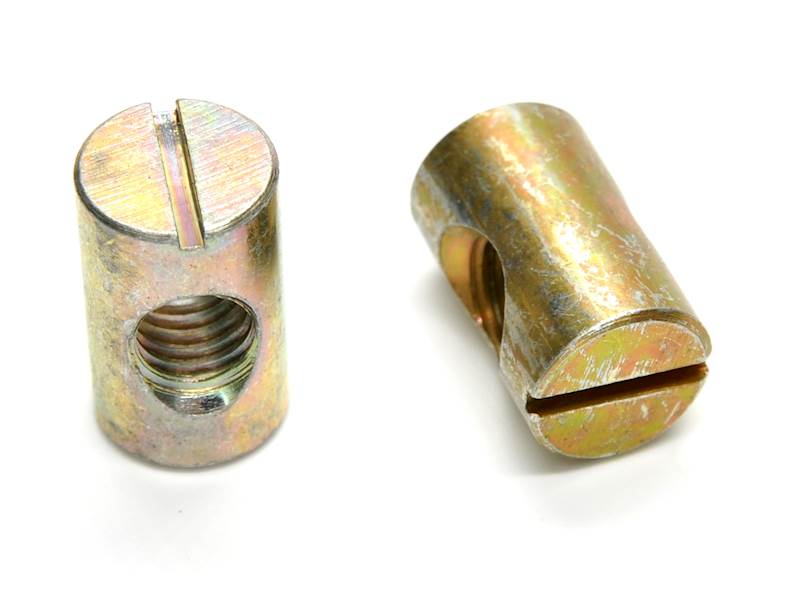 NAKRĘTKA WAŁECZKOWA M8X20X12 MM OCYNK ZÓŁTY