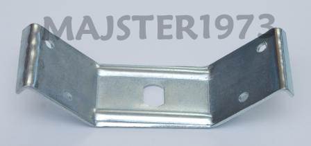 OBEJMA ŁACZNIK DO STOŁÓW 130X40X2 MM OCYNK BIAŁY