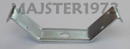 OBEJMA ŁACZNIK DO STOŁÓW 130X40X2 MM OCYNK BIAŁY