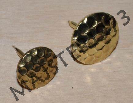 GWÓŹDŹ TAPICERSKI OZDOBNY MOSIĄDZ Fi 15X17 mm