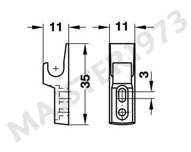 ZACZEP ZATRZASKU MINI LATCH