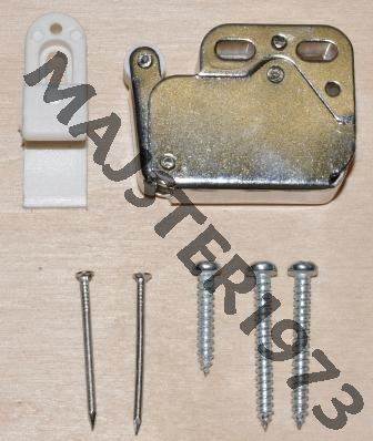 ZATRZASK MINI LATCH OCYNK SREBRNY/BIAŁY