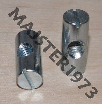 NAKRĘTKA WAŁECZKOWA M8X30X12 MM OCYNK SREBRNY