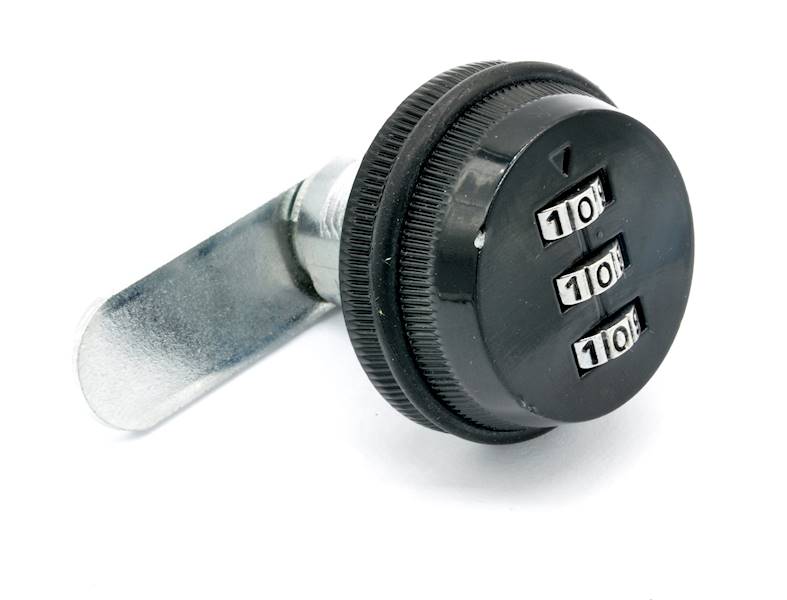 ZAMEK MEBLOWY NA SZYFR 3 CYFROWY BL.PROSTA L=45 MM